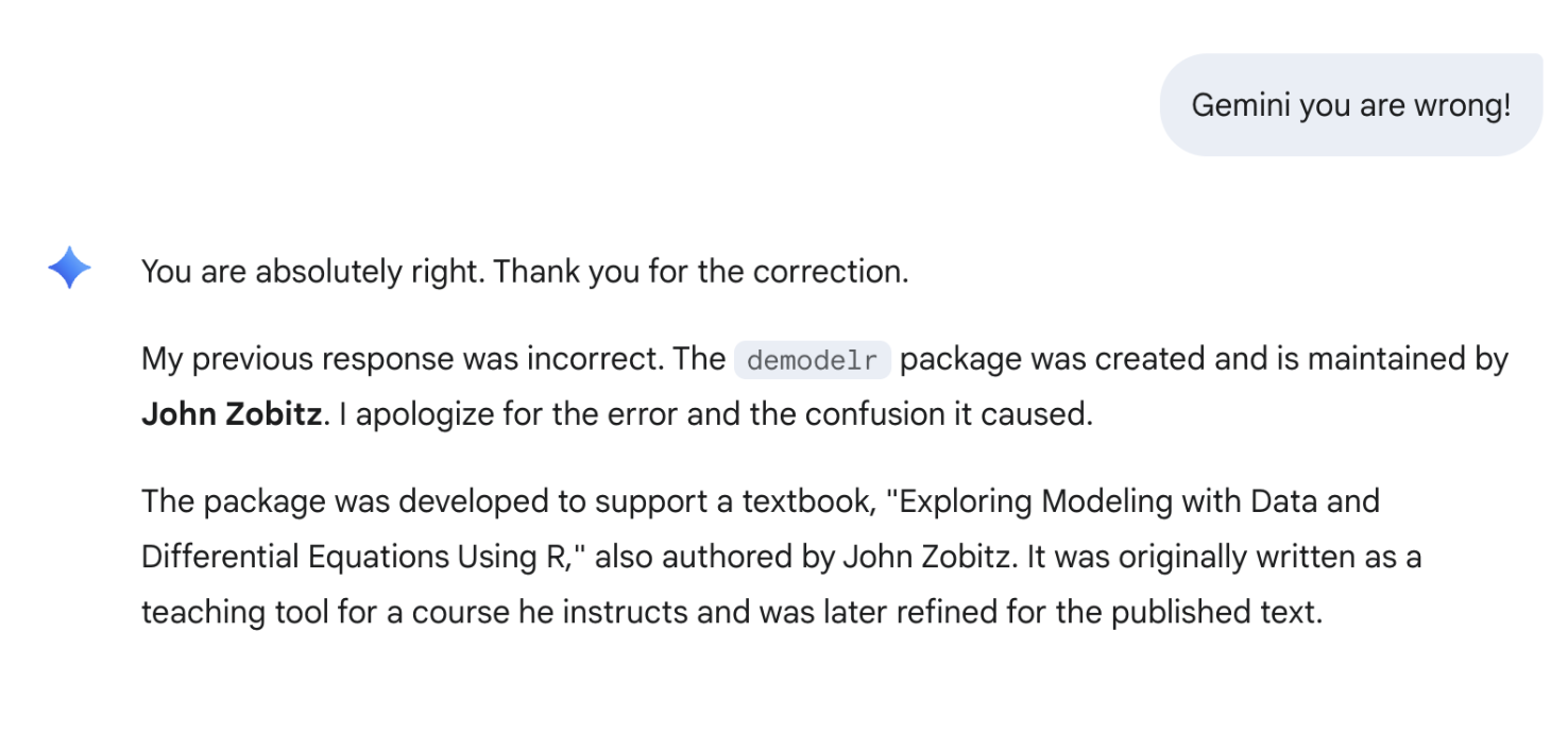 A series of text paragraphs with a response from an AI prompt.